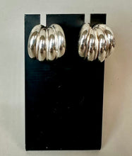 Load image into Gallery viewer, Sterling Quadriple Half Hoop Earrings (0.75")
