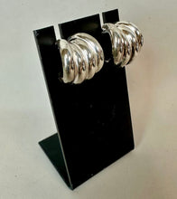 Load image into Gallery viewer, Sterling Quadriple Half Hoop Earrings (0.75")

