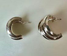Load image into Gallery viewer, Sterling Quadriple Half Hoop Earrings (0.75")
