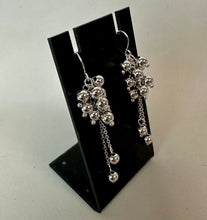 Load image into Gallery viewer, Sterling Beaded Chain Drop Earrings (2.25")
