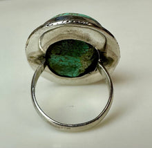 Load image into Gallery viewer, Sterling Turquoise Ring sz 5
