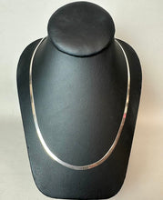 Load image into Gallery viewer, Sterling 24" Herringbone Flat Chain Necklace
