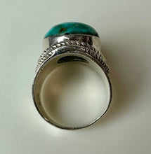 Load image into Gallery viewer, Sterling Turquoise Ring sz 7
