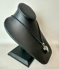 Load image into Gallery viewer, Sterling Onyx 1.75" Pendant on 22' Black Suede Cord Necklace
