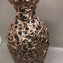 Load image into Gallery viewer, Silver Metal Vase (24" Tall)
