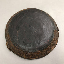 Load image into Gallery viewer, Antique Leather Wrapped Coiled Basket (3x13)
