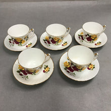 Load image into Gallery viewer, Set of 5 Royal Kendall Tea Cup/Saucer (3"/6") 10pcs
