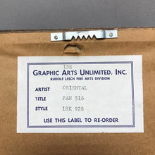 Load image into Gallery viewer, Framed Asian Fan Print (11x18)
