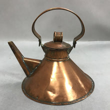 Load image into Gallery viewer, Antique Solid Copper Ships Tea Kettle Nautical Primitive Farmhouse (5")
