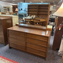 Load image into Gallery viewer, Kroehler MCM Dresser 6 Drawer w/mirror (62x52x18)
