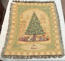 Load image into Gallery viewer, NWT Christmas Elegance Tap Throw (50x60)
