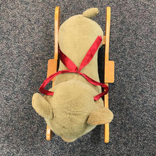 Load image into Gallery viewer, Pottery Barn Plush Bear Rocking Ride On AS IS(32x22)
