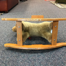Load image into Gallery viewer, Pottery Barn Plush Bear Rocking Ride On AS IS(32x22)
