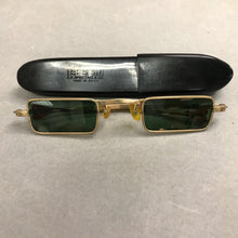 Load image into Gallery viewer, 1960s John Lennon Green Sunglasses W/Case K.K. Spectacle Co.
