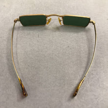 Load image into Gallery viewer, 1960s John Lennon Green Sunglasses W/Case K.K. Spectacle Co.
