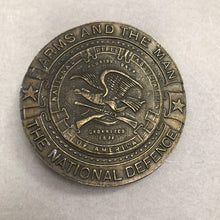 Load image into Gallery viewer, Vintage NRA Guns Arms And The Man Belt Buckle(3")
