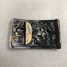 Load image into Gallery viewer, Vintage Western Bronze Belt Buckle Old Style Cowboy Roping a Bull(3")
