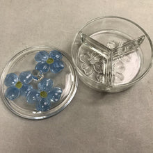 Load image into Gallery viewer, Vintage Clear Round Pressed Glass 3 Section Covered Dish AS IS(6x2)
