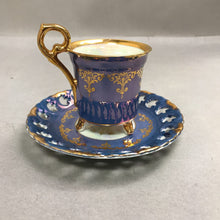 Load image into Gallery viewer, Royal Crown Arnart Beehive Footed Demitasse Teacup &amp; Saucer Vintage
