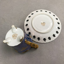 Load image into Gallery viewer, Royal Crown Arnart Beehive Footed Demitasse Teacup &amp; Saucer Vintage

