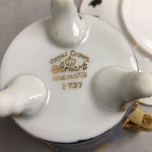 Load image into Gallery viewer, Royal Crown Arnart Beehive Footed Demitasse Teacup &amp; Saucer Vintage
