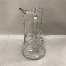 Load image into Gallery viewer, Etched Floral / Engraved Glass Pitcher (11")
