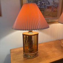 Load image into Gallery viewer, Oak / Glass Table Lamp (34" Tall)
