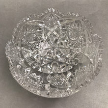 Load image into Gallery viewer, Cut Clear Glass Serving Bowl (4x8x8)

