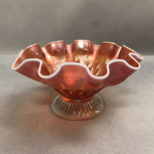 Load image into Gallery viewer, Dugan Carnival Glass Opalescent "Raindrops" Footed Bowl (4x8x8) (As-Is)
