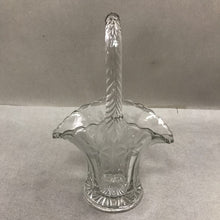 Load image into Gallery viewer, Clear Etched Glass Basket (9x6x3.5)
