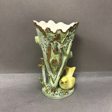 Load image into Gallery viewer, Ucagco Green &amp; Yellow Bird Porcelain Vase (7.5x4x3)
