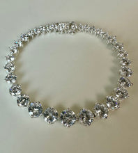 Load image into Gallery viewer, Sterling Graduated Rhinestone Tennis Bracelet NIB (7")
