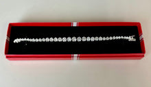 Load image into Gallery viewer, Sterling Graduated Rhinestone Tennis Bracelet NIB (7")
