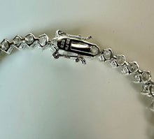 Load image into Gallery viewer, Sterling Graduated Rhinestone Tennis Bracelet NIB (7")
