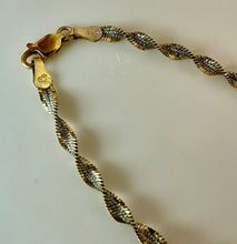 Load image into Gallery viewer, Vintage Italian Sterling Twist Chain (18")
