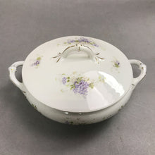 Load image into Gallery viewer, Vintage Vienna Austria Purple Flower Serving Bowl with Lid (3x9)
