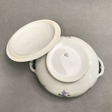 Load image into Gallery viewer, Vintage Vienna Austria Purple Flower Serving Bowl with Lid (3x9)
