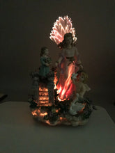 Load image into Gallery viewer, Vintage Musical Fiber Optic Angel Figurine (11x6)
