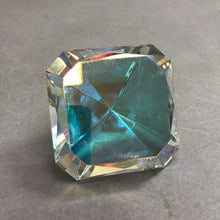 Load image into Gallery viewer, Crystal Diamond Shaped Paperweight Oleg Cassini (3x3)
