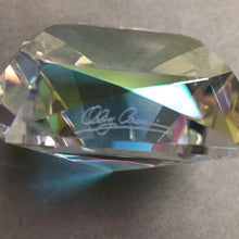 Load image into Gallery viewer, Crystal Diamond Shaped Paperweight Oleg Cassini (3x3)
