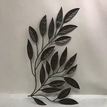 Load image into Gallery viewer, MCM Metal Wall Art Branch Leaves Sculpture Hanging Swag (28")(3 Available)
