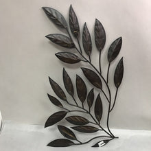 Load image into Gallery viewer, MCM Metal Wall Art Branch Leaves Sculpture Hanging Swag (28")(3 Available)
