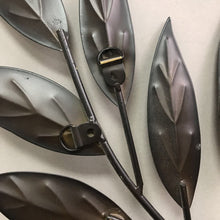 Load image into Gallery viewer, MCM Metal Wall Art Branch Leaves Sculpture Hanging Swag (28")(3 Available)
