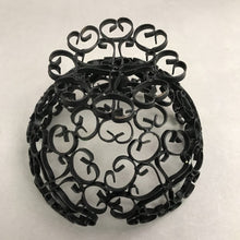 Load image into Gallery viewer, Vintage MCM Gothic Wrought Iron Scroll Bowl (7")
