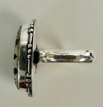 Load image into Gallery viewer, Silver Plated Dalmatian Jasper Ring sz 9
