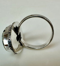 Load image into Gallery viewer, Silver Plated Dalmatian Jasper Ring sz 9
