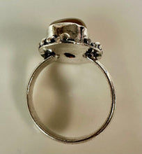 Load image into Gallery viewer, Silver Plated Citrine Ring sz 10
