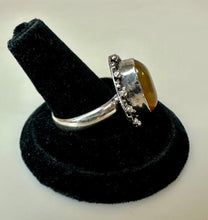 Load image into Gallery viewer, Silver Plated Citrine Ring sz 10
