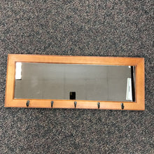 Load image into Gallery viewer, Wall Mounted Wood Mirror Coat Rack (14x36)
