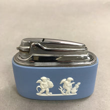 Load image into Gallery viewer, Wedgwood Jasperware Blue 1957 Table Lighter (3x4)
